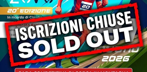 ISCRIZIONI CHIUSE - COMPLETO! SOLD OUT!